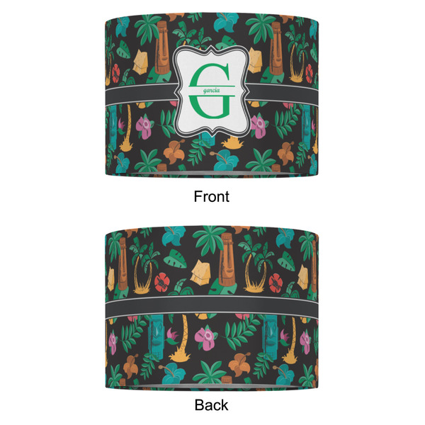 Hawaiian Masks 16" Drum Lampshade - APPROVAL (Fabric)