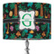 Hawaiian Masks 16" Drum Lamp Shade - Fabric (Personalized)