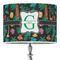 Hawaiian Masks 16" Drum Lampshade - ON STAND (Poly Film)