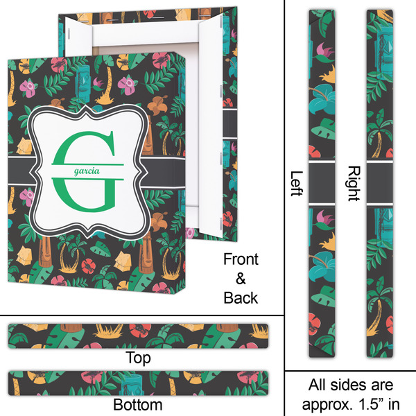 Hawaiian Masks 16x20 - Canvas Print - Approval