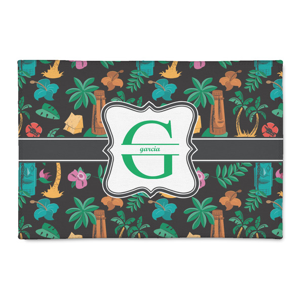 Custom Hawaiian Masks Patio Rug (Personalized)