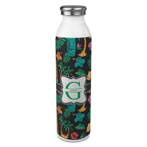 Custom Hawaiian Masks 20oz Stainless Steel Water Bottle - Full Print (Personalized)