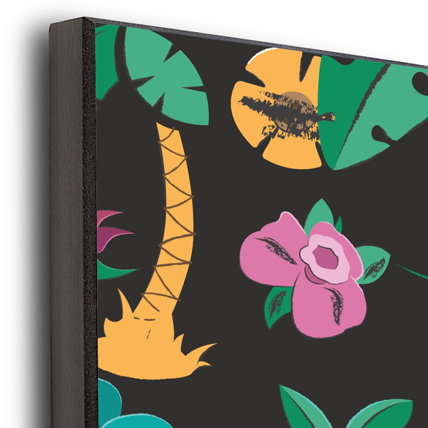 Hawaiian Masks 20x24 Wood Print - Closeup