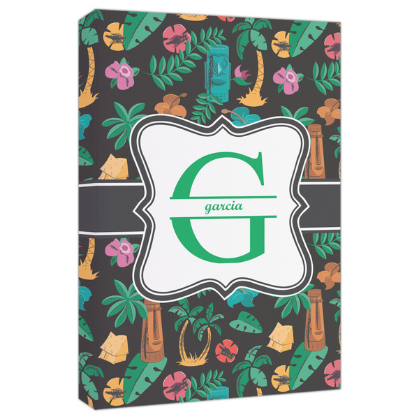 Custom Hawaiian Masks Canvas Print - 20x30 (Personalized)