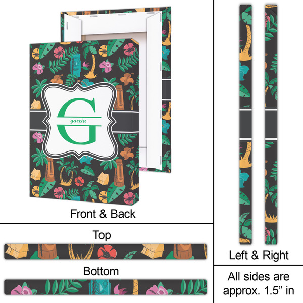 Hawaiian Masks 20x30 - Canvas Print - Approval