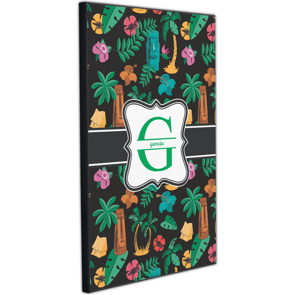 Hawaiian Masks 20x30 Wood Print - Angle View