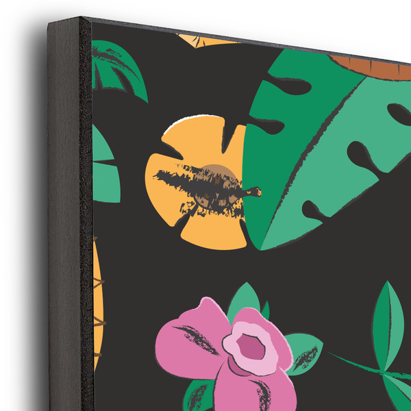 Hawaiian Masks 20x30 Wood Print - Closeup