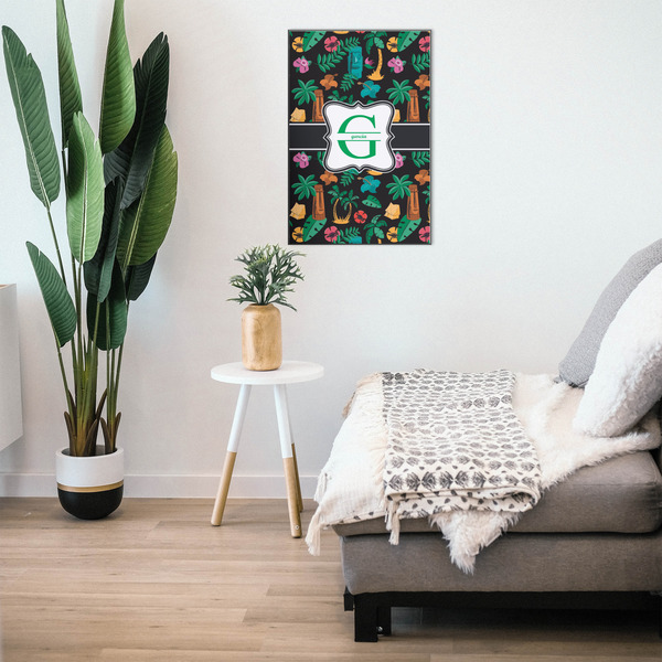 Hawaiian Masks 20x30 Wood Print - In Context