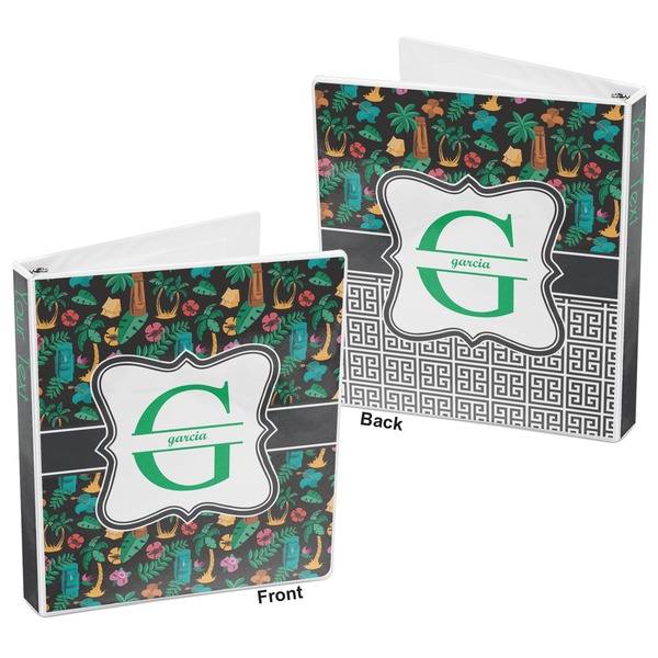 Hawaiian Masks 3-Ring Binder Front and Back