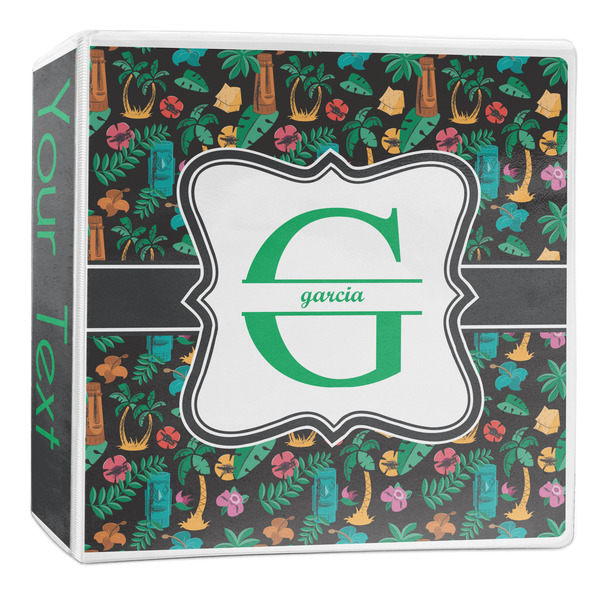 Custom Hawaiian Masks 3-Ring Binder - 2 inch (Personalized)
