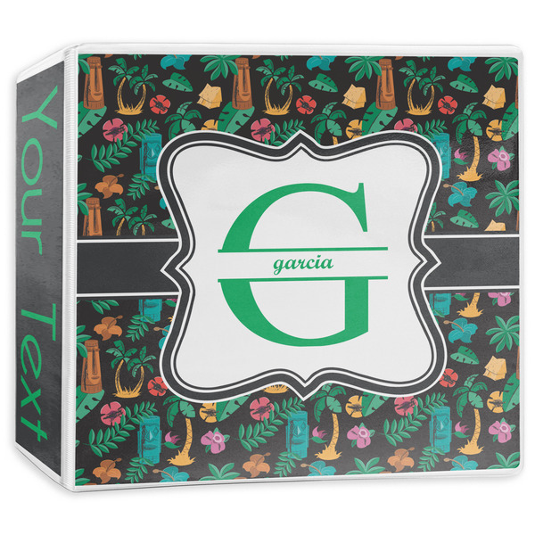 Custom Hawaiian Masks 3-Ring Binder - 3 inch (Personalized)