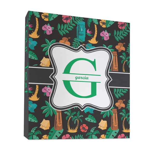 Hawaiian Masks 3 Ring Binders - Full Wrap - 1" - FRONT