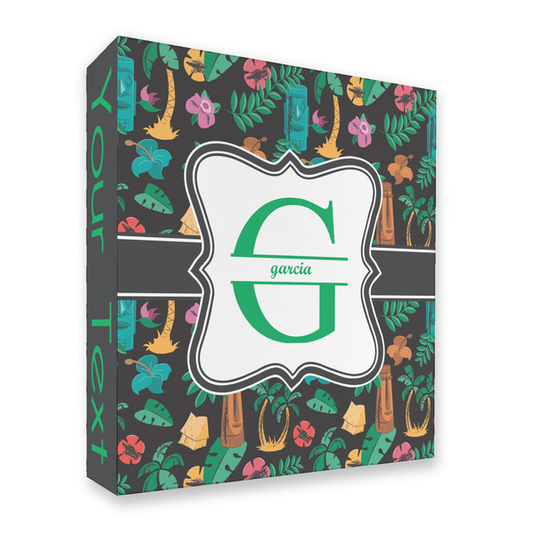 Hawaiian Masks 3 Ring Binders - Full Wrap - 2" - FRONT