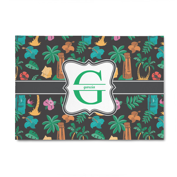 Custom Hawaiian Masks 4' x 6' Patio Rug (Personalized)