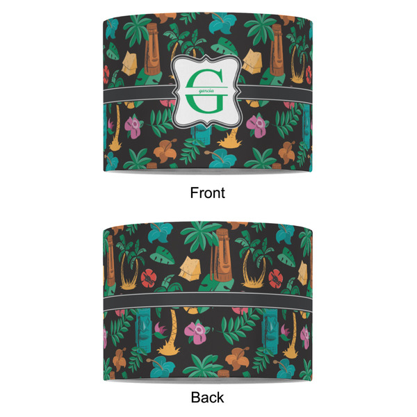 Hawaiian Masks 8" Drum Lampshade - APPROVAL (Fabric)