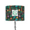 Hawaiian Masks 8" Drum Lamp Shade - Fabric (Personalized)