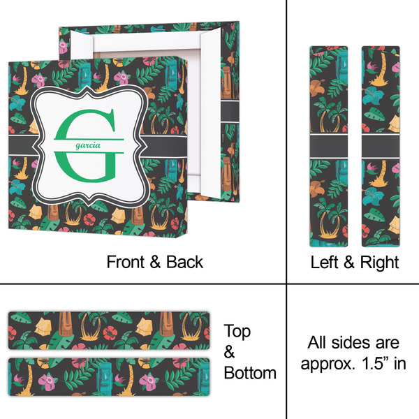 Hawaiian Masks 8x8 - Canvas Print - Approval