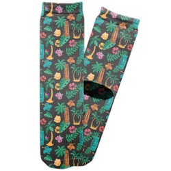 Hawaiian Masks Adult Crew Socks