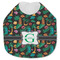 Hawaiian Masks Jersey Knit Baby Bib w/ Name and Initial