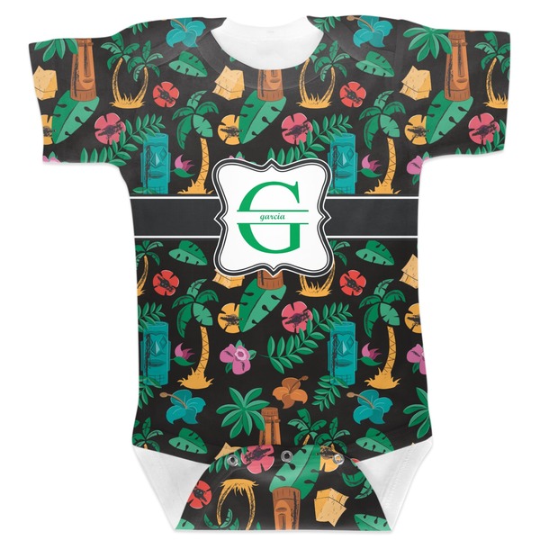 Custom Hawaiian Masks Baby Bodysuit (Personalized)