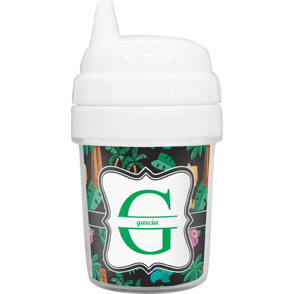 Custom Hawaiian Masks Baby Sippy Cup (Personalized)