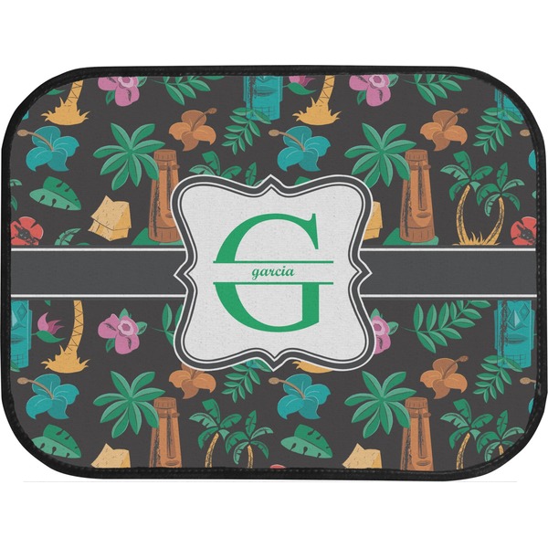 Hawaiian Masks Custom Car Floor Mats (Back Seat)