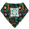 Hawaiian Masks Bandana Bib (Personalized)