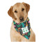 Hawaiian Masks Dog Bandana Scarf w/ Name and Initial