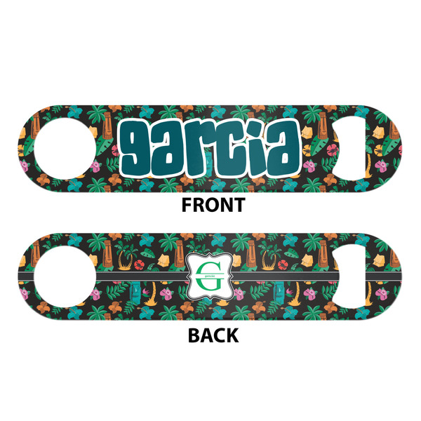 Hawaiian Masks Bar Bottle Opener - White - Approval