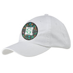 Hawaiian Masks Baseball Cap - White (Personalized)