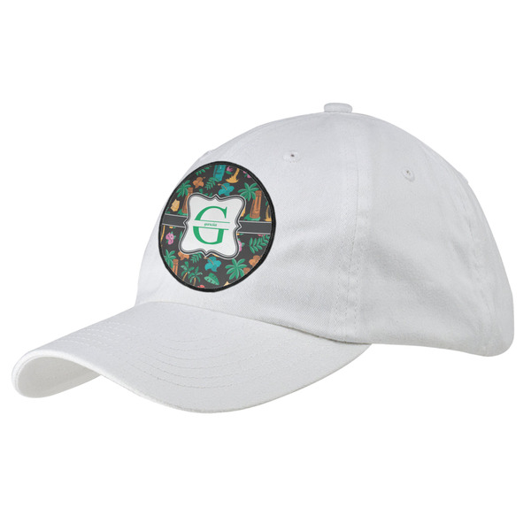 Custom Hawaiian Masks Baseball Cap - White (Personalized)