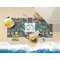 Hawaiian Masks Beach Towel Lifestyle