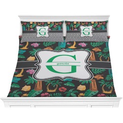 Hawaiian Masks Comforter Set - King (Personalized)