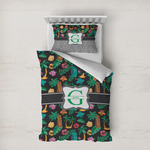 Hawaiian Masks Duvet Cover Set - Twin XL (Personalized)