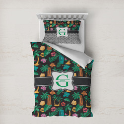 Hawaiian Masks Duvet Cover Set - Twin XL (Personalized)