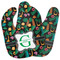 Hawaiian Masks Baby Bib w/ Name and Initial