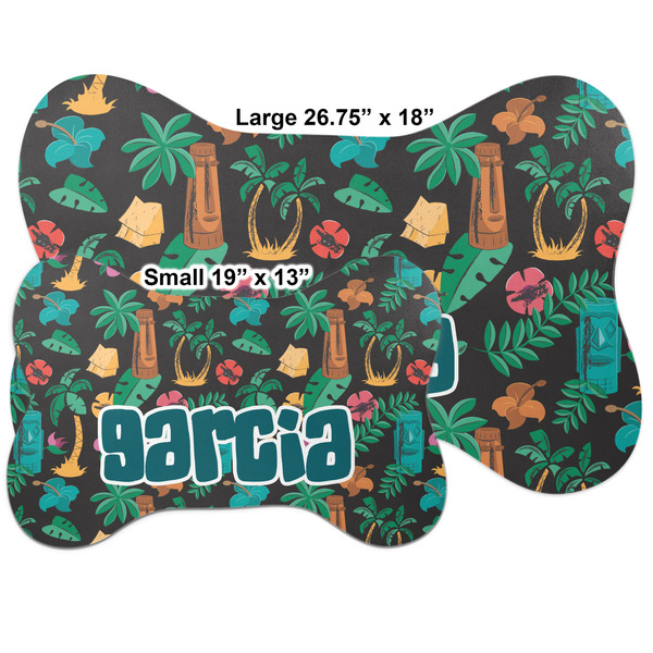 Hawaiian Masks Bone Shaped Mat Comparison