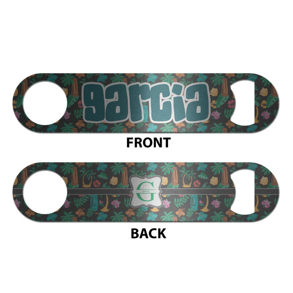 Hawaiian Masks Bottle Opener - Front & Back