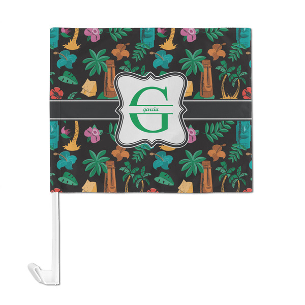 Hawaiian Masks Car Flag - Large - FRONT