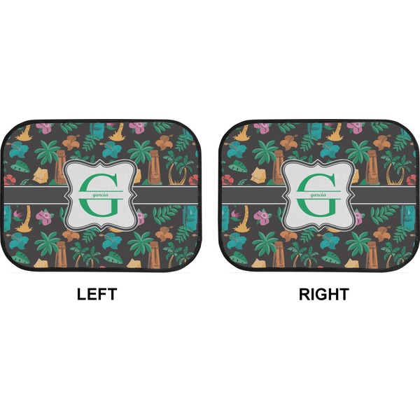 Hawaiian Masks Car Floor Mats (Back Seat) (Approval)