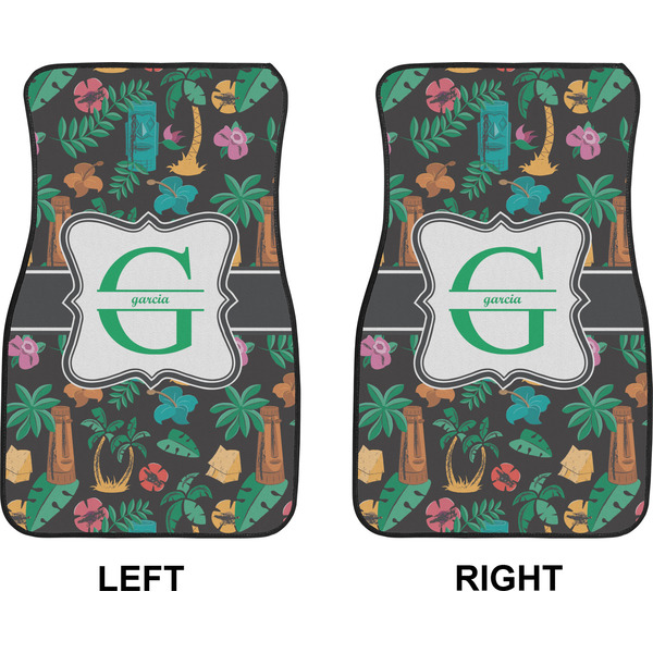 Hawaiian Masks Car Mat Front - Approval