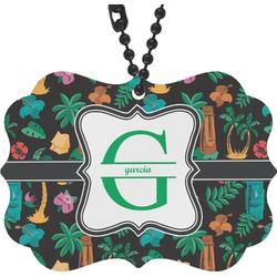 Hawaiian Masks Rear View Mirror Charm (Personalized)