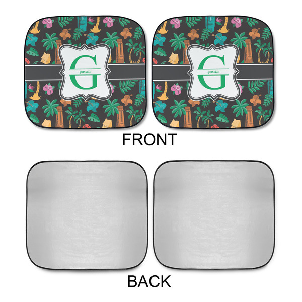 Hawaiian Masks Car Sun Shades - APPROVAL