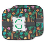 Hawaiian Masks Car Sun Shade - Two Piece (Personalized)