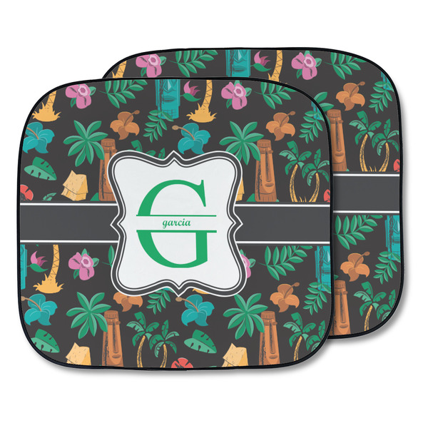 Custom Hawaiian Masks Car Sun Shade - Two Piece (Personalized)
