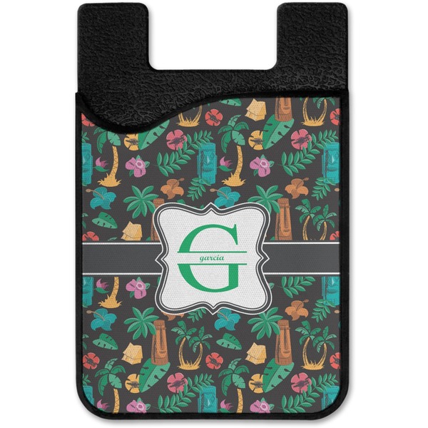 Hawaiian Masks Cell Phone Credit Card Holder