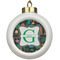 Hawaiian Masks Ceramic Ball Ornament (Personalized)