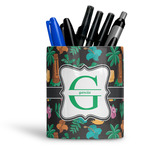 Hawaiian Masks Ceramic Pen Holder