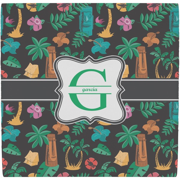 Custom Hawaiian Masks Ceramic Tile Hot Pad (Personalized)