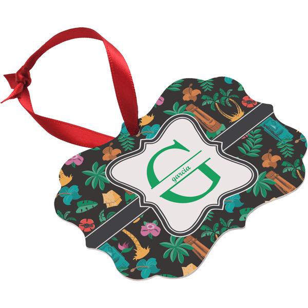 Hawaiian Masks Christmas Ornament